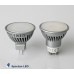 DIMMABLE 550 lumen, GU10 7.5 watt LED halogen replacement bulbs, Warm White 3000k