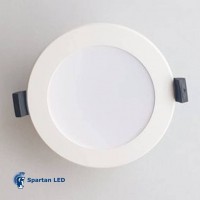 850 lumen, 10 watt LED flush downlight, dimmable (fits 86-104mm cut-out)